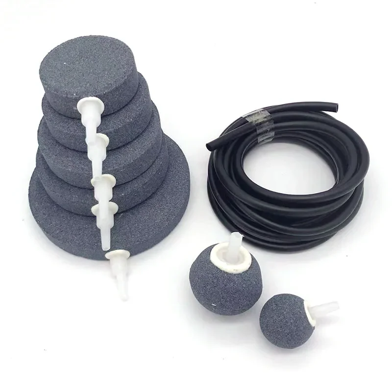 1 Stück 40/50/60/70/80/100mm Belüftungsstein für Aquarium Fischbeckenpumpe Hydroponische Sauerstoffplatte Mini-Luftpumpenzubehör – Detail 13