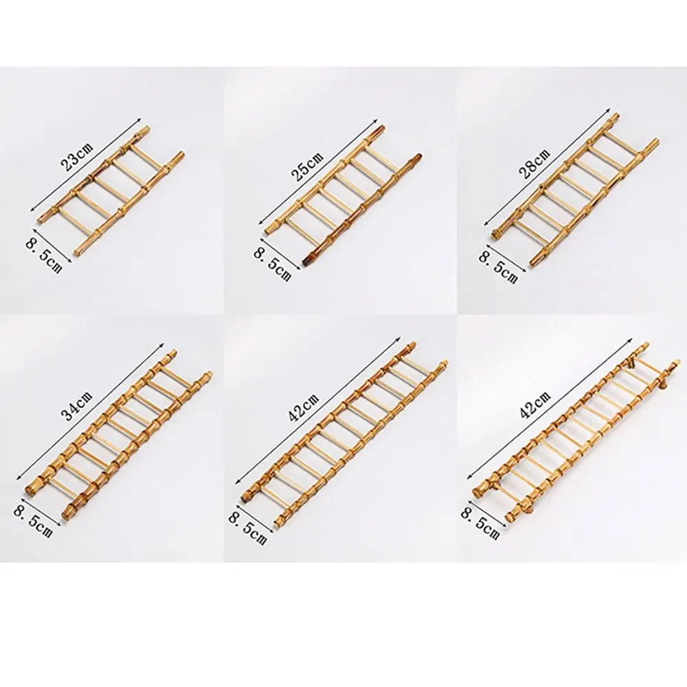 Multi-purpose Bamboo Ladder Cup Holder Yellow Bamboo Tea Cup Drainer Rack Get Promotion Blessing Art Craft