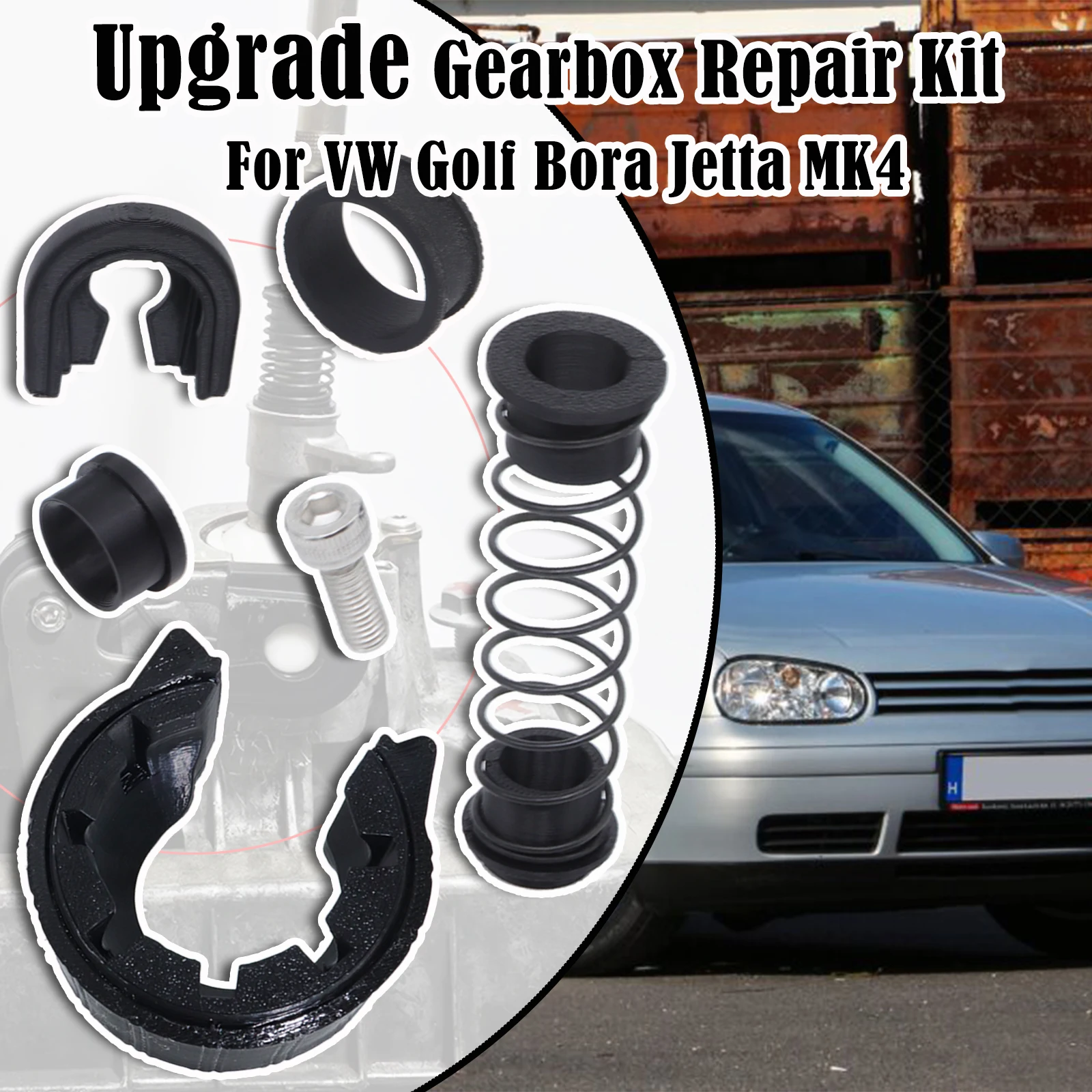 

Upgrade Gearbox Repair Kit For VW Golf Bora Jetta MK4 MT Shifter First Gear Getter Reverse Lever Change Selector Linkage Bushes