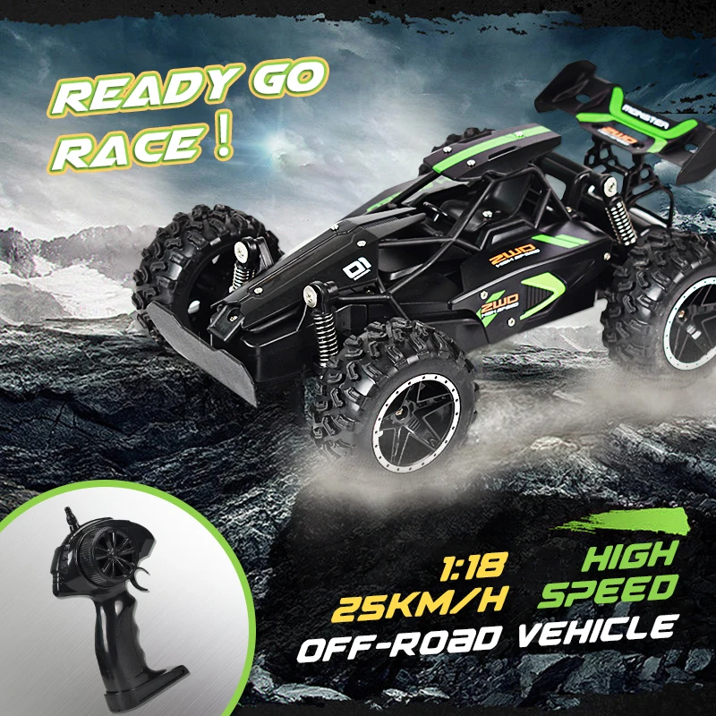 Rc Car Toys for Boys High Speed Remote Control Truck Cross-Country Cars Children Gift 2.4G Off-Road Vehicle 1:18 Electric Model