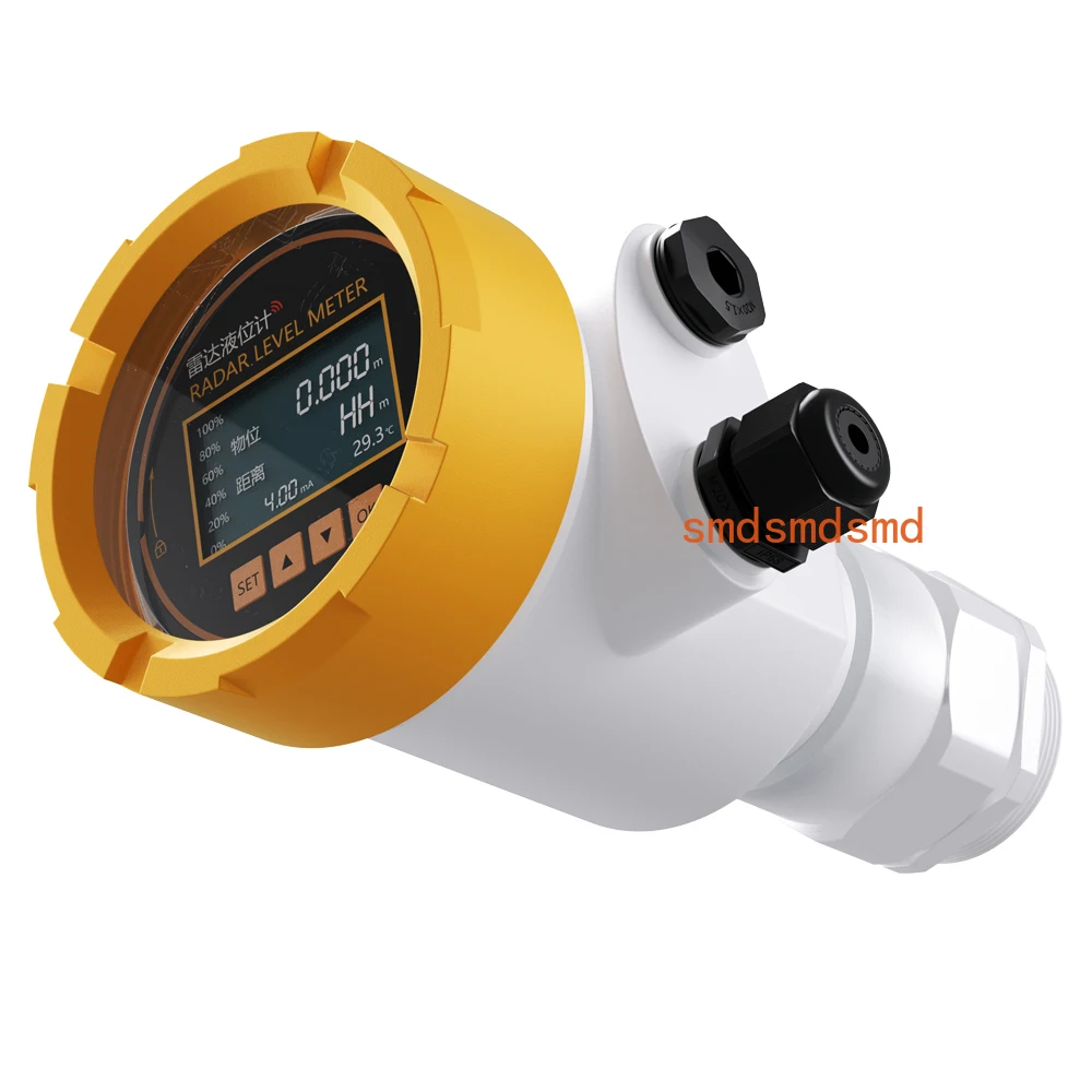 Gauge 4-20mA LCDGauge RS485 0-20m Water Sensor DC 24V Radar Level Meter