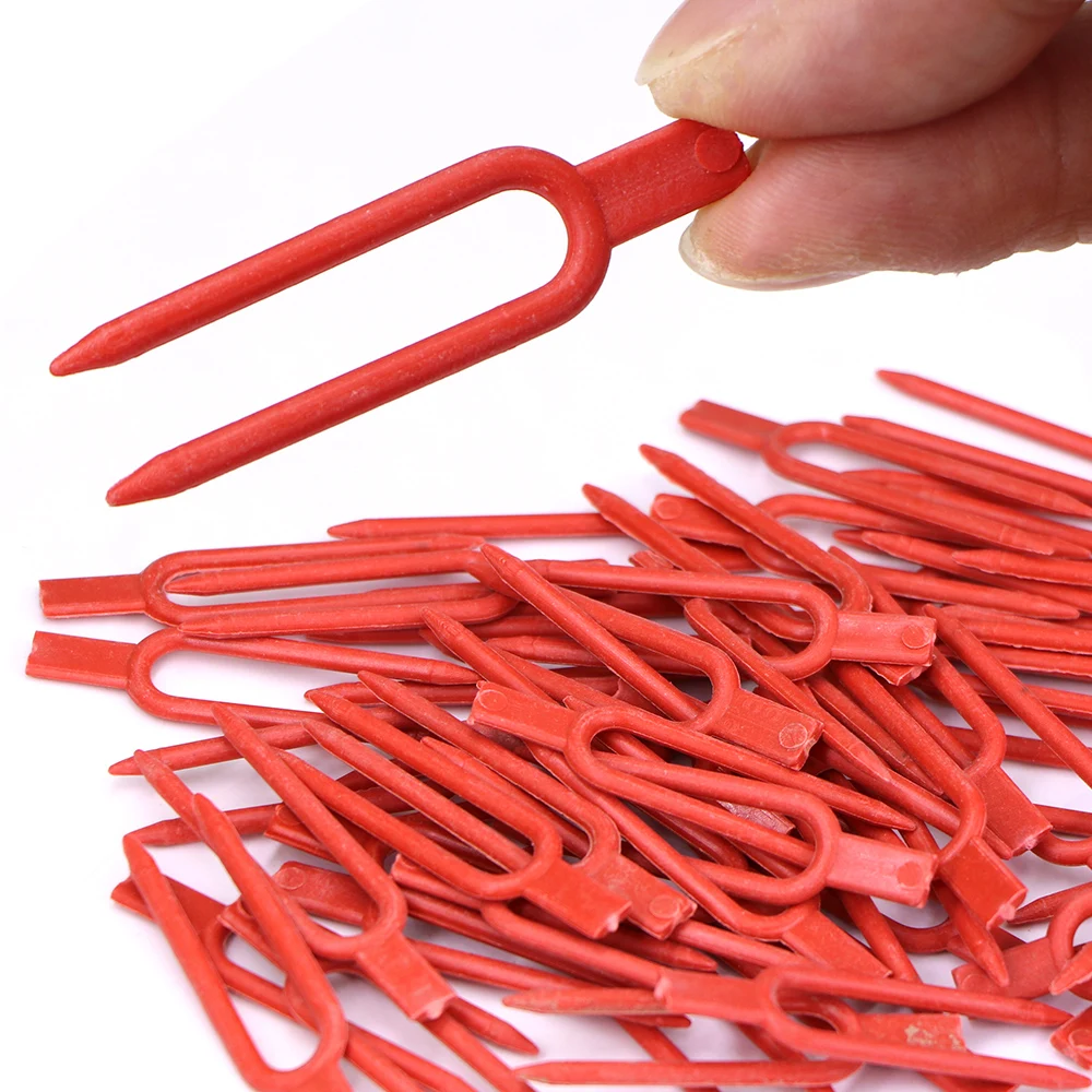48/55/60mm Plastikowy widelec do sadzenia Truskawka Arbuz Winorośl Stolon Fixator Urządzenie dociskowe Mocowanie Ogród Zaciski