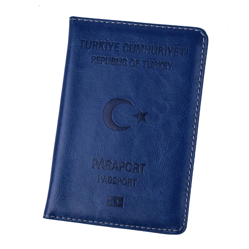 Turkije Paspoort Deksel Vrouwen Mannen Paspoorthouder Turken Pu Leather Covers Voor Reizen Organisator Paspoorten