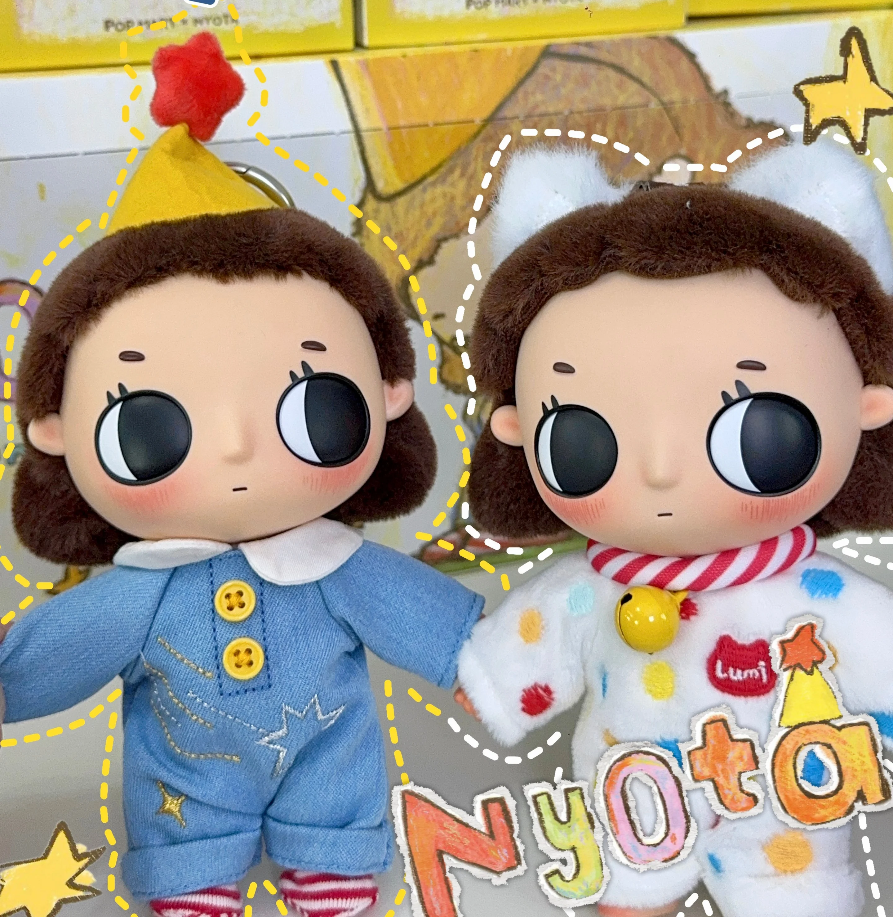 Authentische POPMART Nyota Little Moments Serie Blind Box Vinyl-Plüschpuppe Ita-Taschenanhänger Schlüsselanhänger Niedliches Spielzeug Schreibtischdeko Mädchengeschenk – Detail 4