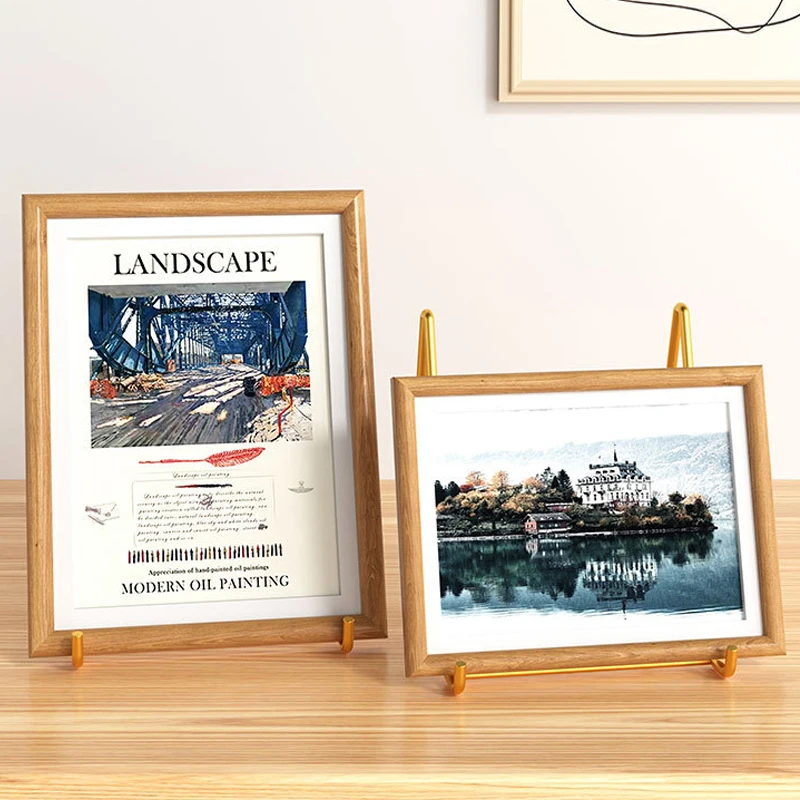 S/M/L/XL الحديد الفن إطار الصورة حامل صور كتاب مجلة رف شاشة لوحة السلطانية الركيزة حامل تخزين المنزل الزينة