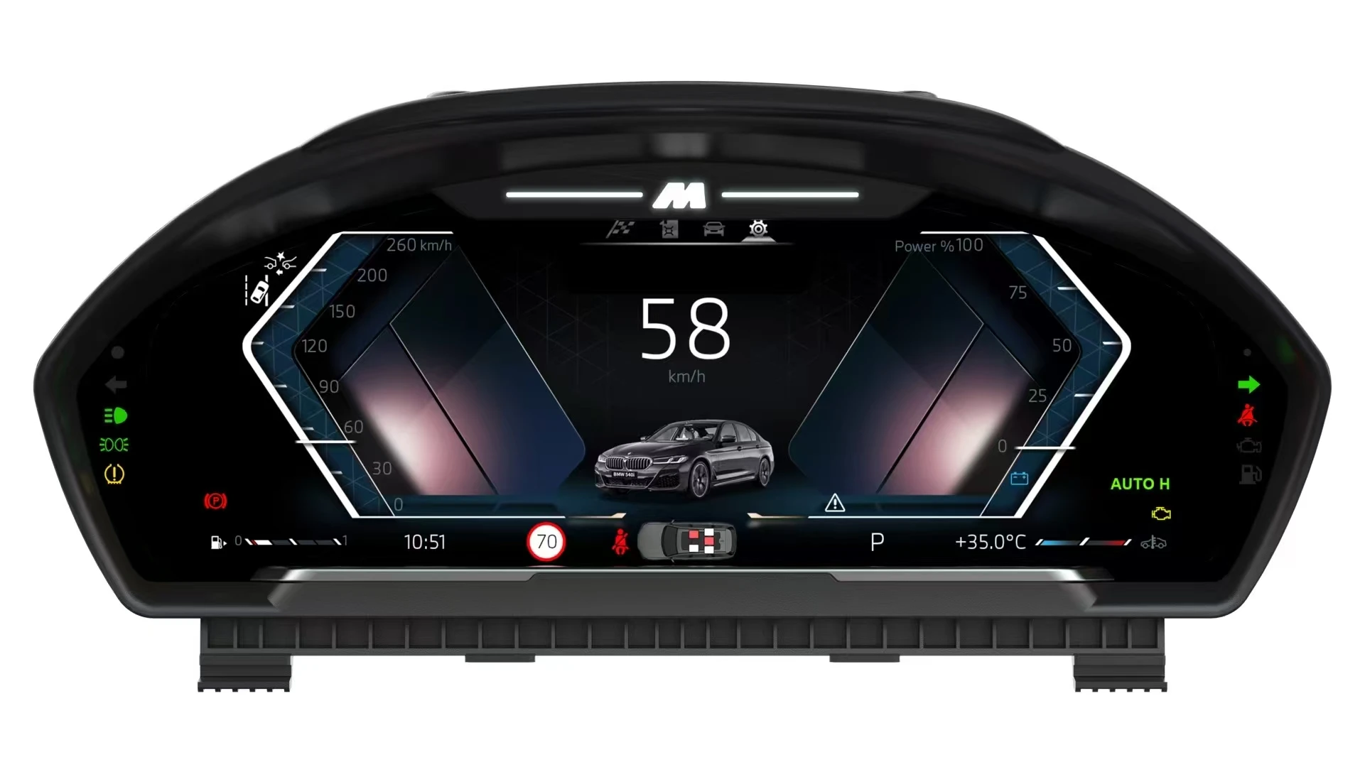 Android Auto Digital Dashboard Cluster For BMW 3 Series F30 F31 2013-2020 LCD Instrument Carplay Navigation Meter Screen NBT EVO
