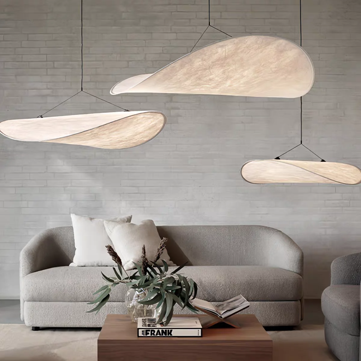 

Modern LED pendant lights suitable for living rooms, bedrooms, dining tables, and homestays. Minimally designed ceiling light