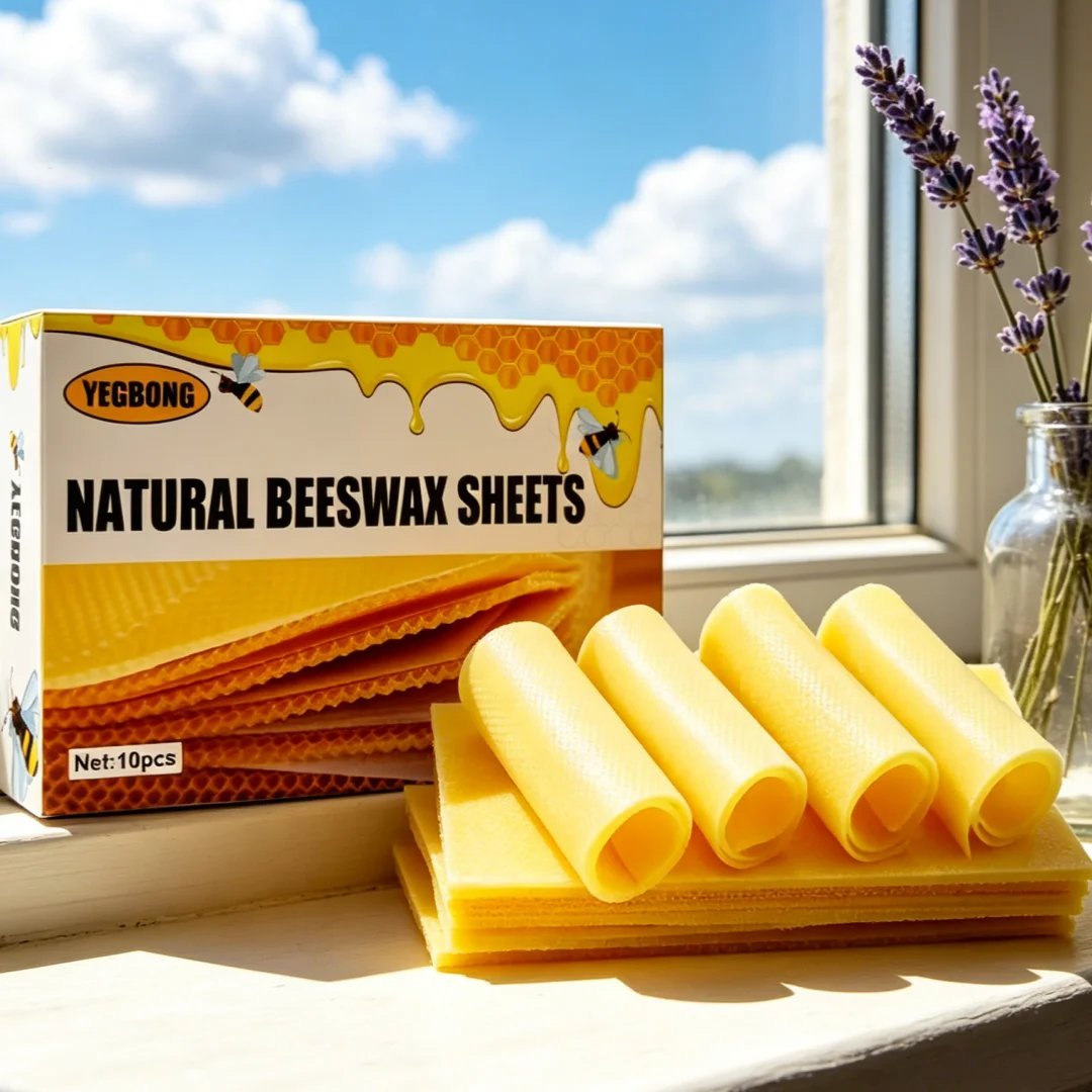 Natural swax Sheets For keeping - Premium Deep Comb Foundation, hive Wax Sheets, Nest Base Effective Catching