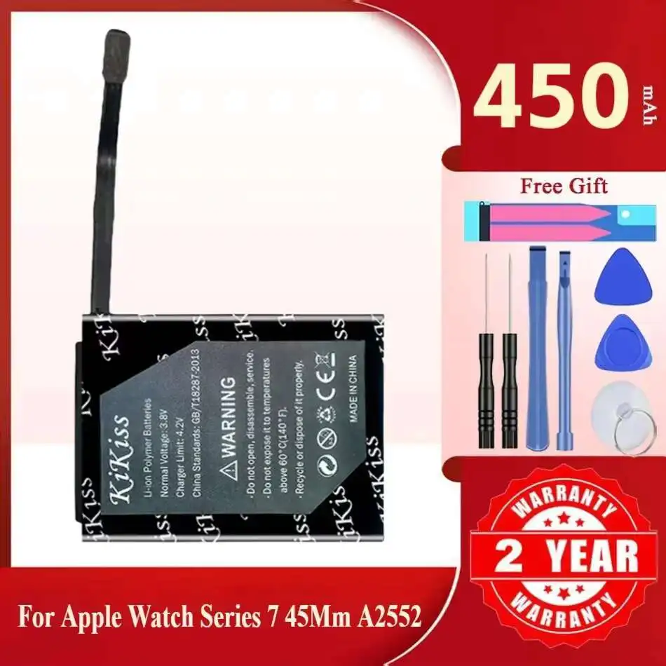 

450mAh KiKiss Powerful Battery 7th For Apple Series 7 series7 Watch S7 45mm A2552