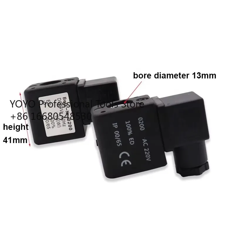 

Solenoid Valve Coil Full Copper Coil D1301X Best-Nr.0200 15VA/12W 24VDC 12V DC 220V AC 110V AC