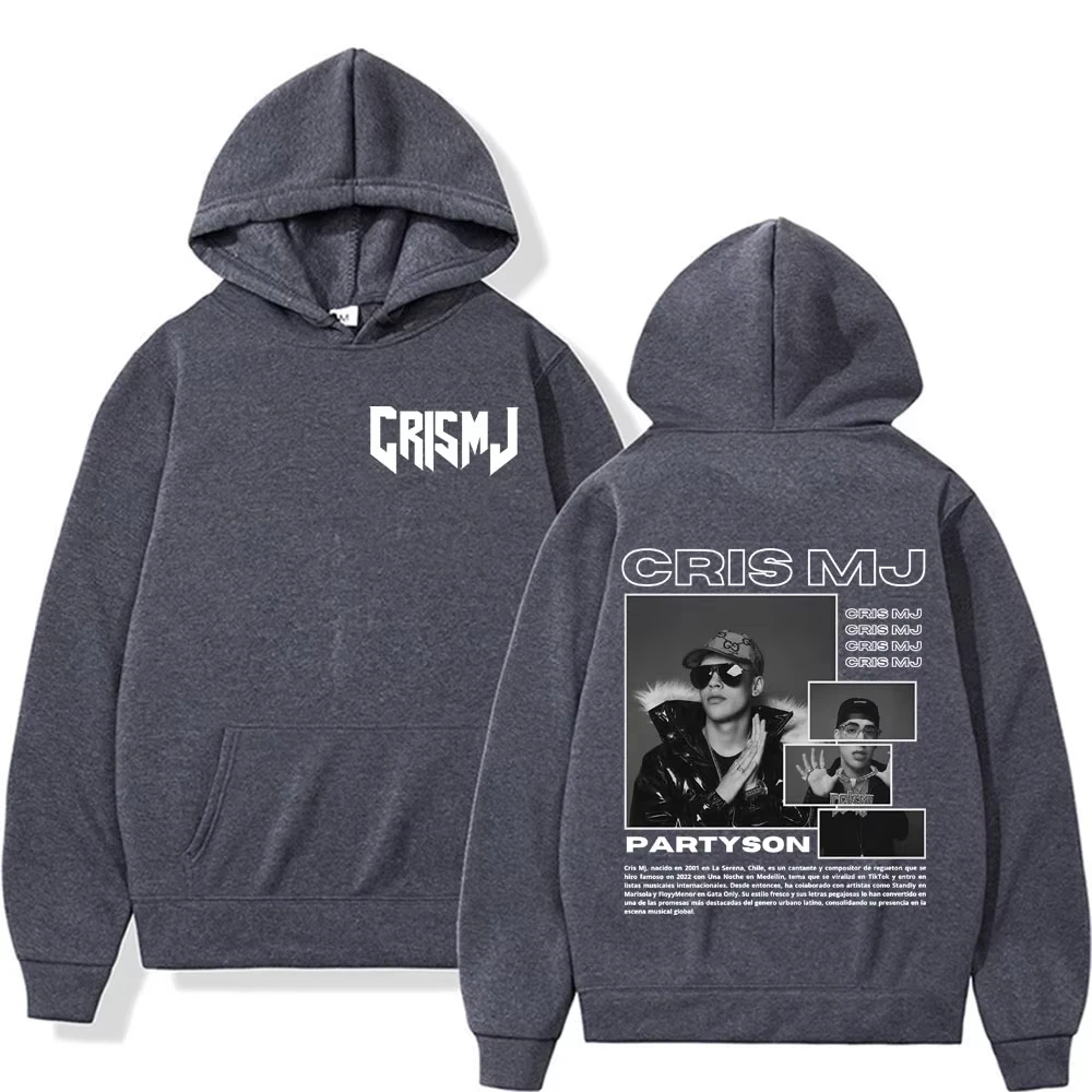 

Рэпер Cris Mj Tour 2025 Merch Толстовки Мужчины Женщины Harajuku Мода High Street Толстовка Топы Негабаритные Хип-Хоп Лидер продаж Толстовки
