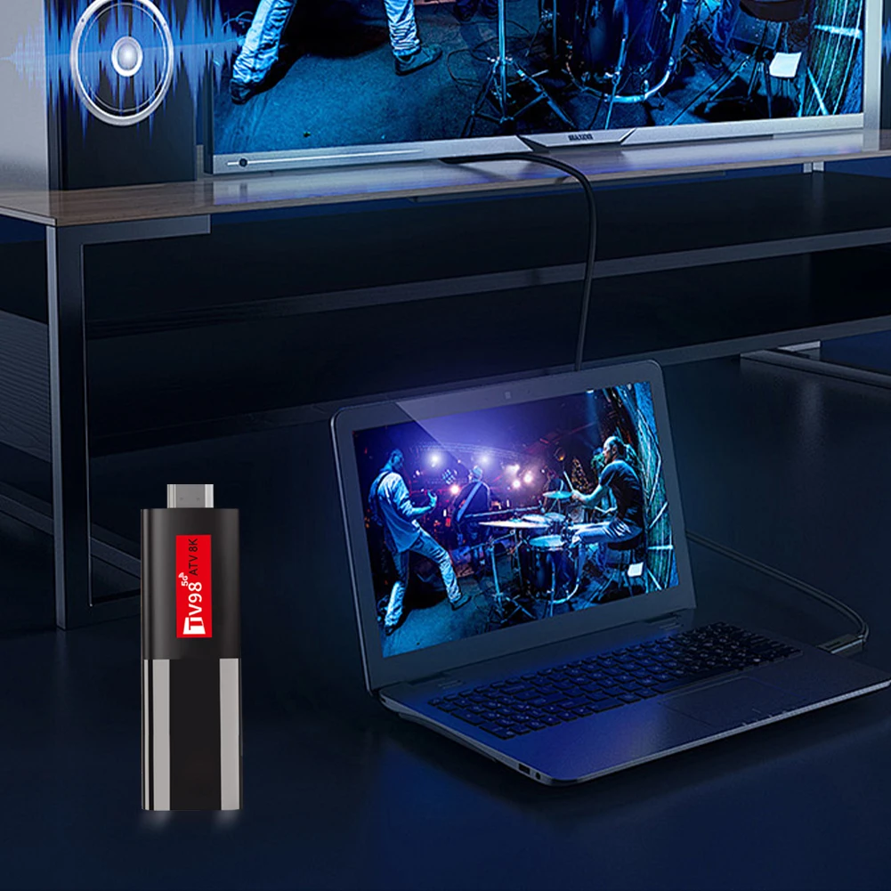 2,4G & 5G Dual WiFi BT5.0 Set Top Box Allwinner H618 Quad Core Android 14 Media Player Set Top Box Sprachfernbedienung