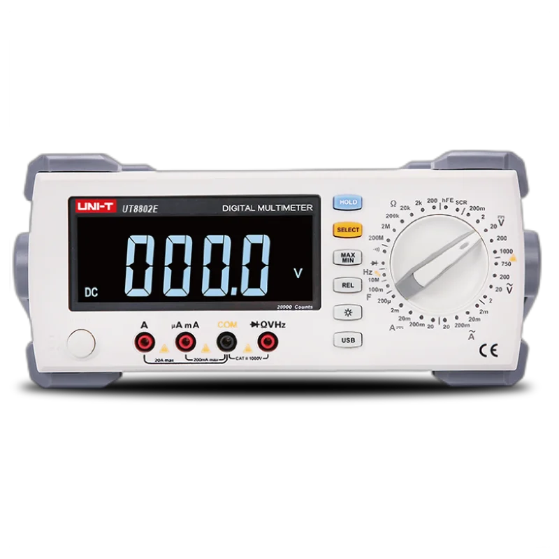UNI-T UT8802E - Multimeter Digital Benchtop Seri Nilai 4,5 Digit 4 1/2 RESOLUSI BACA 0,1% 1kHz 3rdgs/s