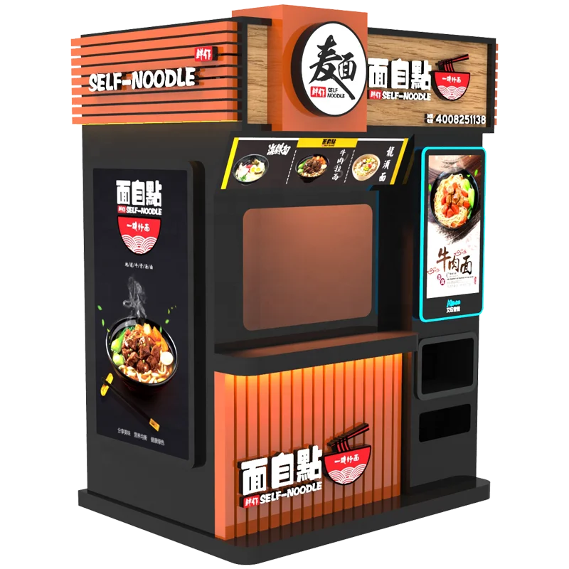 Hot Food Noodle Automatic Vending Machine with 2022 New Style