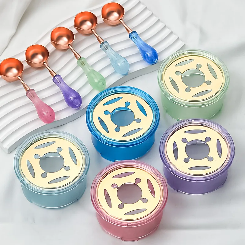 

Набор для подогрева восковых уплотнений, печь для сургучной печати с ложкой для плавления, печь для плавления сургучей, инструмент для плавления сургучных бусин или сургучной печати