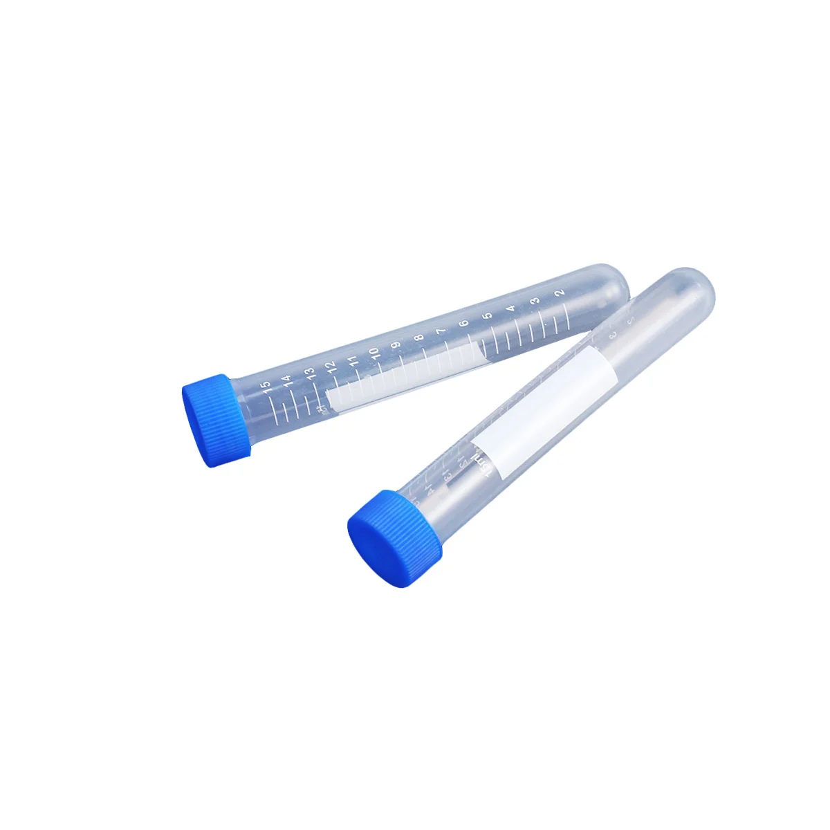 

50Pcs 15ml Centrifuge Tubes Round Bottom Transparent Leakproof Screw Cap Accurate Measurement Scale Sample Container for Lab