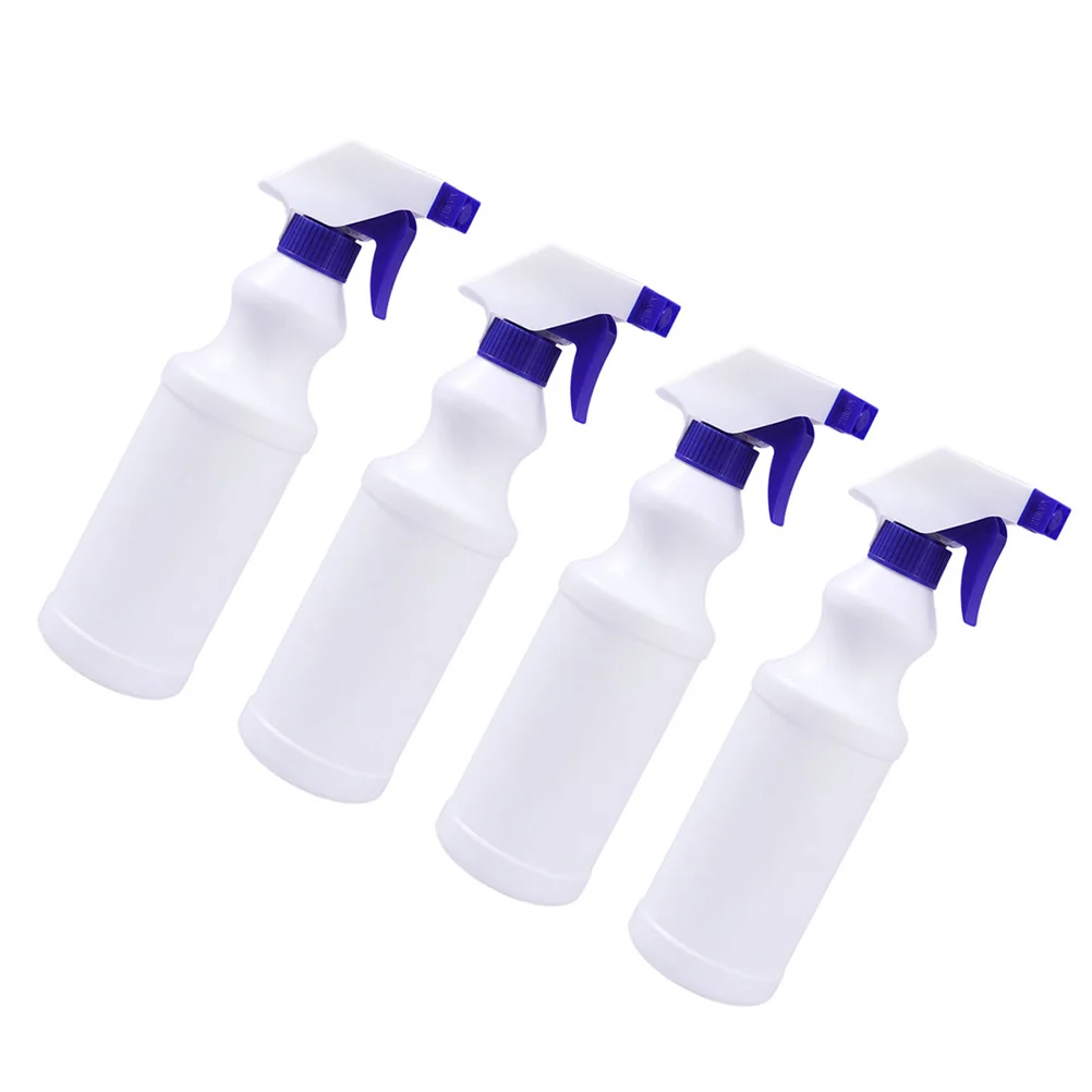 

4Pcs Plastic Spray Bottles 500ml Thick Leak Proof Adjustable Nozzle for Cleaning Gardening Mist Stream Trigger Sprayer