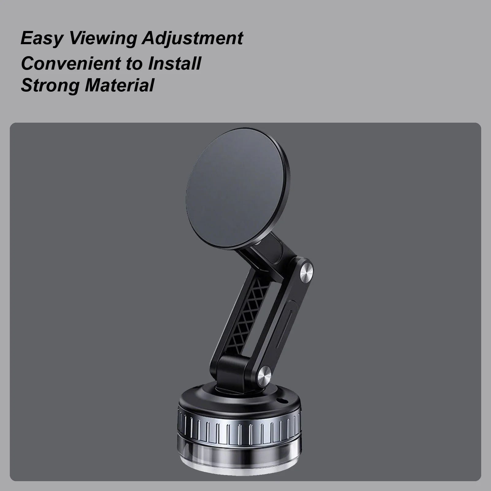 

Magnetic Car Phone Holder 360 Degree Rotatable Smartphone Cradle Folding Suction Cup Phone Mount for Driving Road Trip Truck RV
