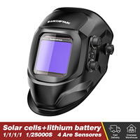ARCCAPTAIN Welding Helmet Welder Mask Large View True Color Solar Power Auto Darkening Welding Mask For Arc MIG TIG Welder Cut