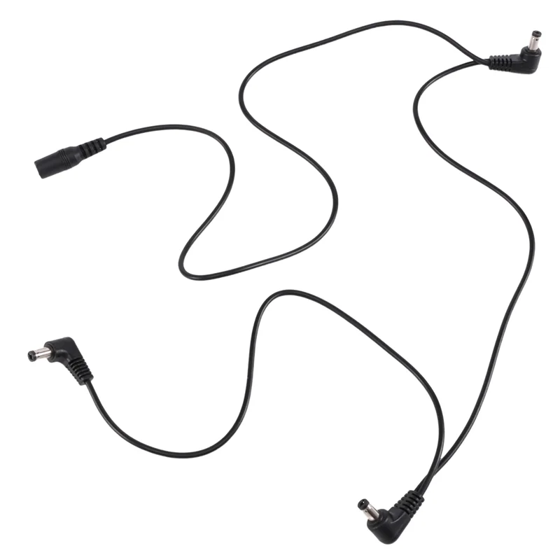 A44M Vitoos 3 Ways Electrode Daisy Chain Harness Cable Copper Wire For Guitar Effects Power Supply Adapter Splitter Black