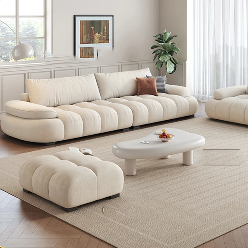 

French Modern Living Room Sofas Nordic Minimalist Lazy Sectional Living Room Sofas Europe White Canape Salon De Luxe Furniture