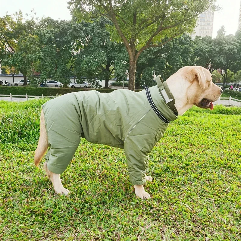 

2024 New Big Dog Clothes Winter Large Dog Jumpsuit Thick Warm Pet Coat Outfit Corgi Samoyed Husky Golden Retriever Dog Costume