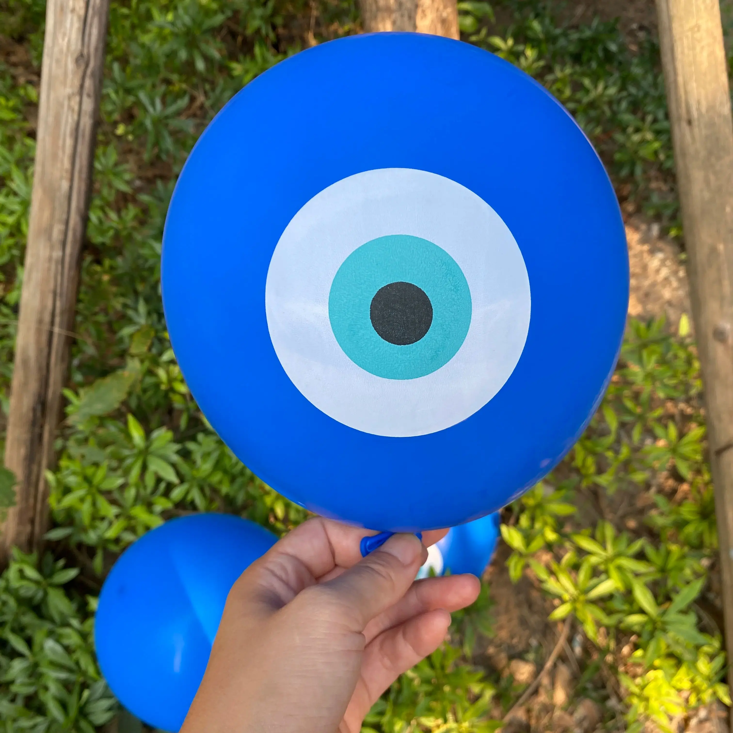 12 Water Green Evil Eyes Balloons Mashallah Decorations Circumcision Balloon