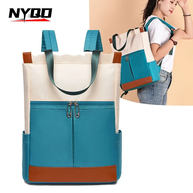 

Ladies Large Capacity Waterproof Oxford Laptop Bagpack Women Casual Backpack Fashion Schoolbag for Teenagers Girl Travel Weekend