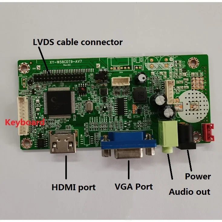 Płyta kontrolera 58C + tylna pokrywa ze stopu metalu skrzynka DIY VGA zestaw kompatybilny z HDMI dla N133BGE 13.3 "LED LCD panel 1366x768