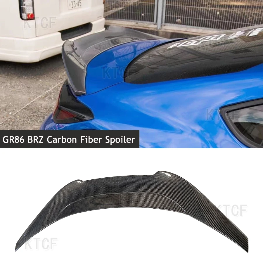 For Toyota New GR86 Subaru BRZ Car Styling Car Rear Trunk Boot Lip Spoiler Wings Spoiler Carbon Fiber FRP 2021+