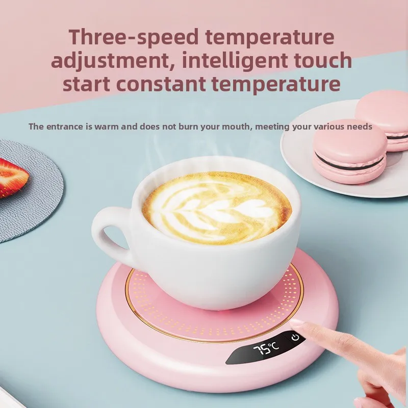Mini scaldatazze USB portatile sottobicchiere riscaldante per tazza da caffè piastra riscaldante termostatica intelligente riscaldatore per riscaldamento acqua tè al latte