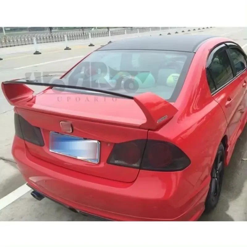 Retrofitting Car Accessories ABS Mugen Type FD 2 FD2 Style Rear Trunk Spoiler For Honda Civic 8th Gen 2006-2011