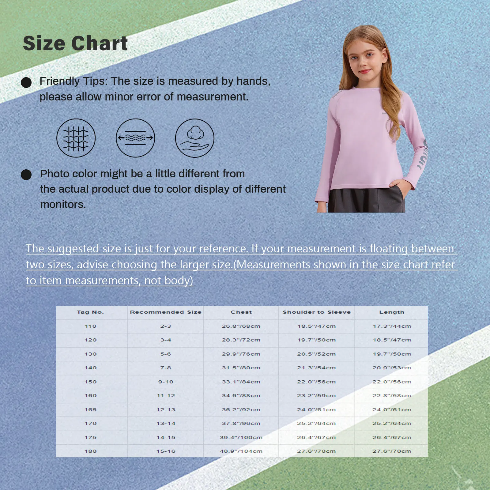 Boys Girls Moisture-Wicking Sports Top Long Sleeve T-shirt Running Fitness Workout Costume for Hiking Camping Workout Sportswear