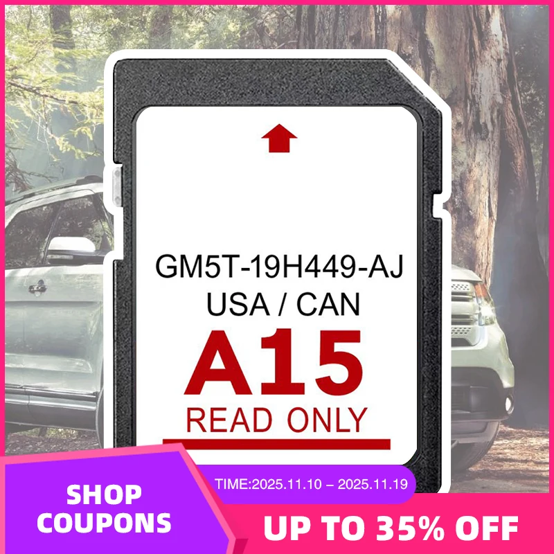 

Navigation SD Card Sync Compatible with for Ford Lincoln A15-Roads Cover USA Canada Mexico