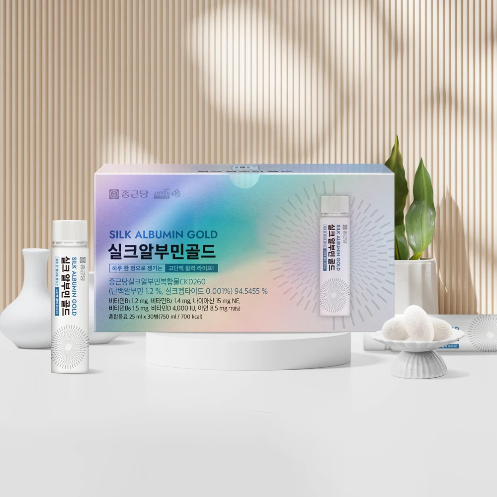 ألبوم تشونغ كون دانغ الحريري الذهبي القابل للشرب 30 زجاجة 1 علبة