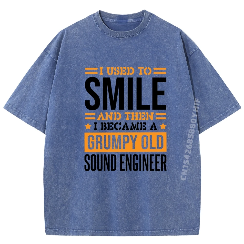 

Я используется для улыбки, дизайн Sound Engineer для Audio Tech, уличная одежда в стиле хип-хоп, роскошная одежда, мужская потертая футболка в стиле ретро, мужская