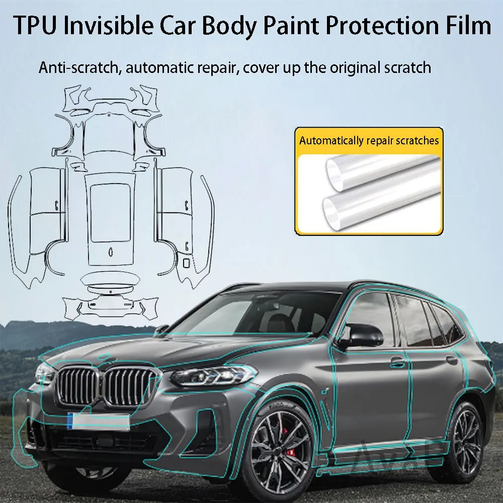 

For BMW X3 M-sport M G01 2022 2023 Original Pre Cut ppf Body Paint Protection Exterior Sticker Tpu Anti-scratch Transparent Film