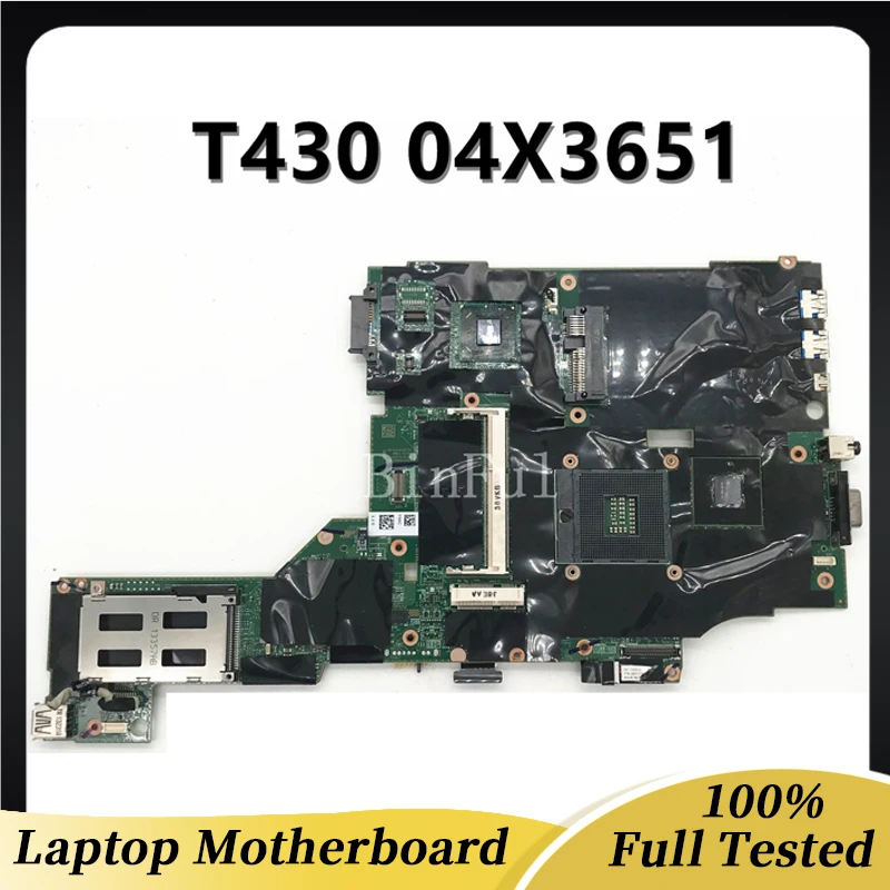 

04Y1423 04X3653 04W6633 04X3651 04X3655 Mainboard For Lenovo Thinkpad T430 Laptop Motherboard SLJ8A QM77 DDR3 100%Full Tested OK