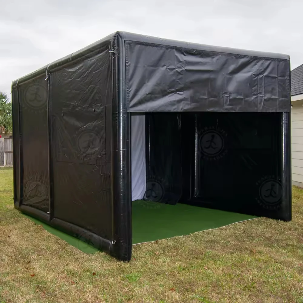 

Innovative Golf Simulator Building Air Tight Inflatable Golf Practice Swing Simulator Net Cage Tent with Hitting Screen