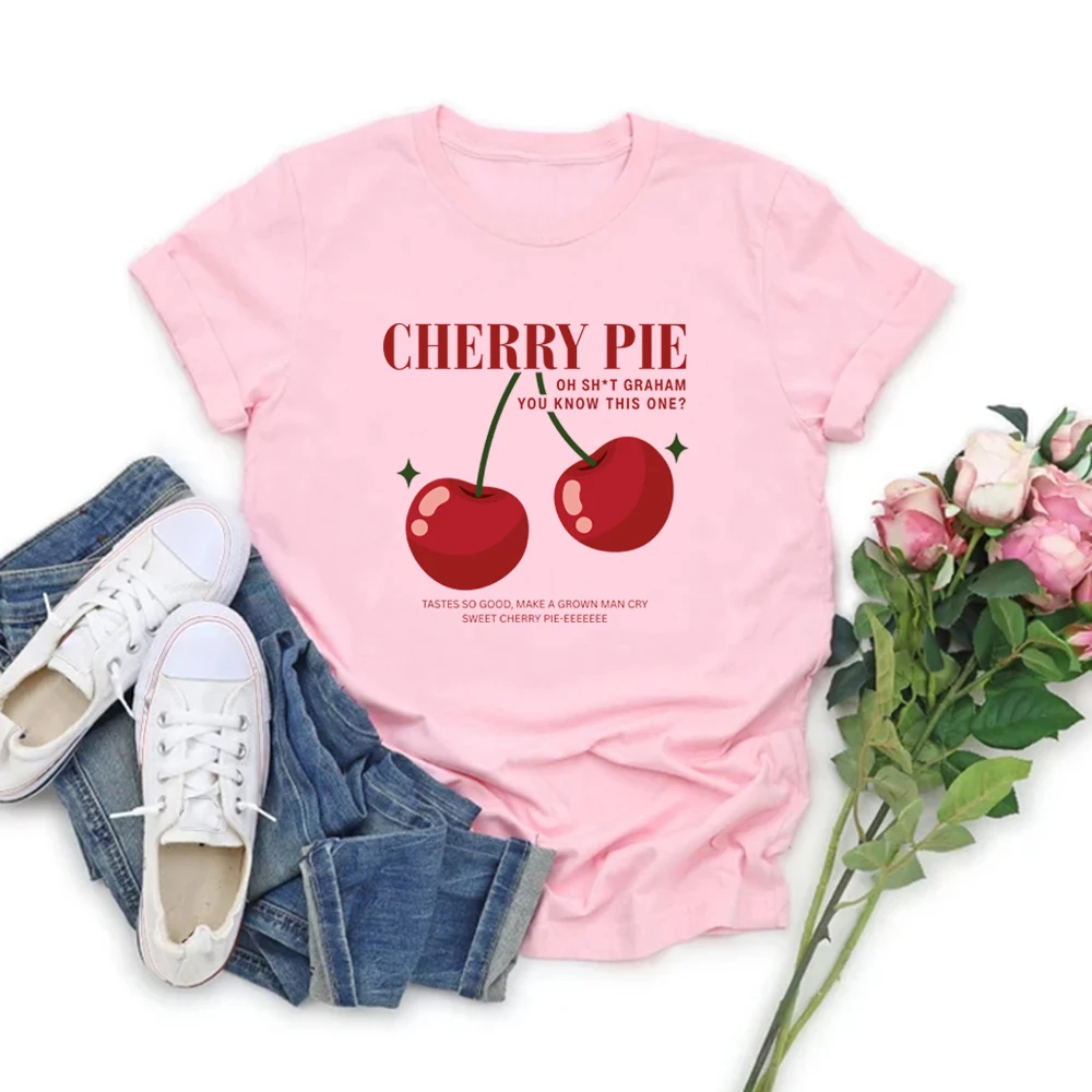 Cherry Pie Off Campus Series Merch Women's T-shirt Graham Shirt Retro Hockey Romance Tee Men Short Sleeve T-shirts Summer Tops