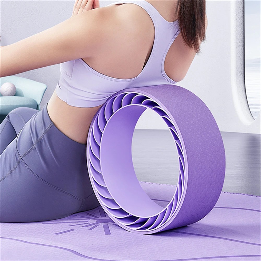 

Turbo Yoga Wheel for Pilates, Circle Spine Roller, Myofascial Release, Massage and Improving Backbends, Flexibility Training