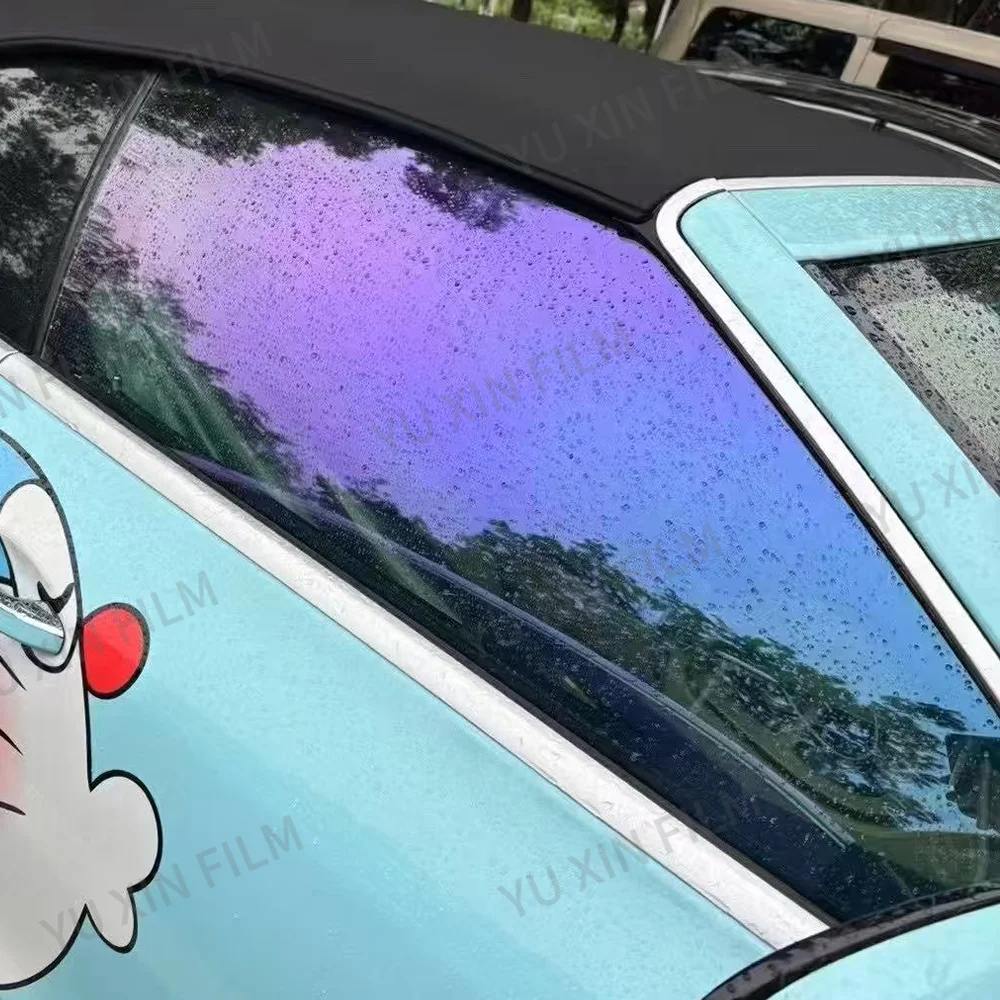 

Anti-Glare Chameleon Window Tint Film Blue Purple Color Car Window Film High IR Rejection Chameleon Window Solar Tint Film