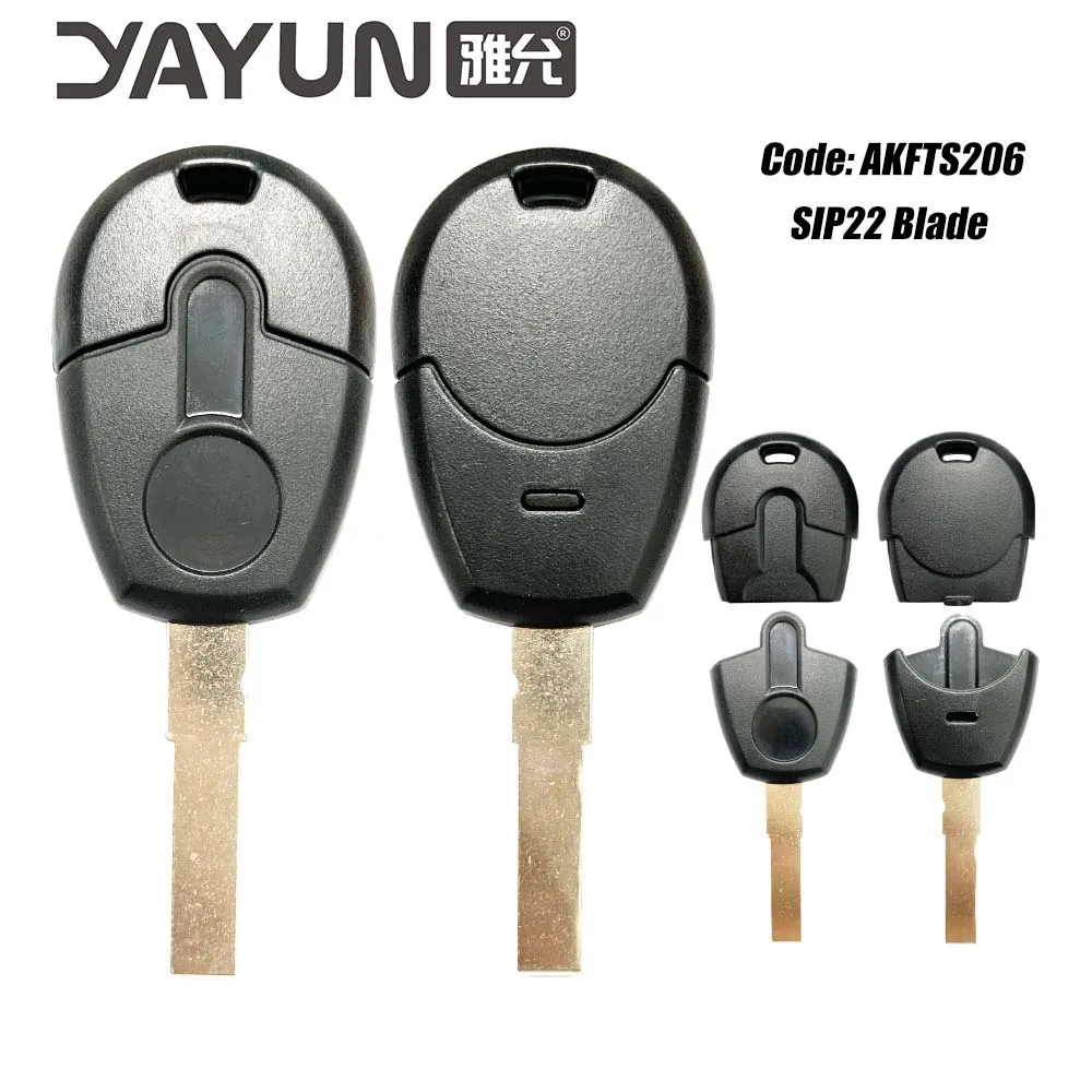 

YAYUN Positron 293/300 Replacement Transponder Chip Key SIP22 GT15R Remote Control Car Key Shell Case For Fiat
