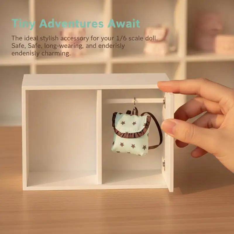 10-20cm Doll Backpack Model Mini Doll Dress Up Accessories Dollhouse DIY Decoration Pretend Play Toys