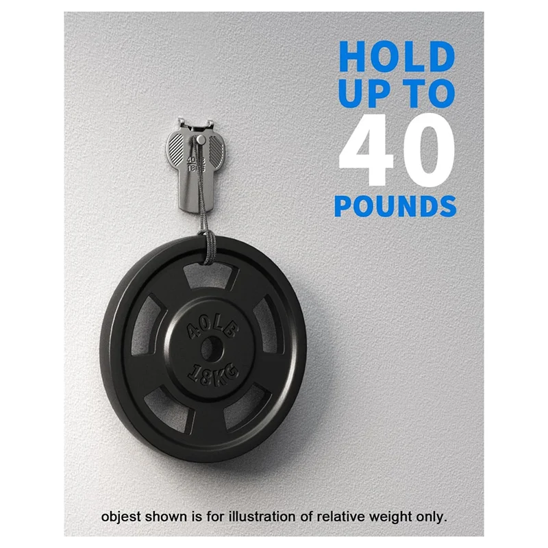 

A88E-10 шт., 40 фунтов, большие настенные вешалки для фоторамок, без повреждений, сверхмощное зеркало, фотоплакат, вешалка для рисования, комплект оборудования-когти