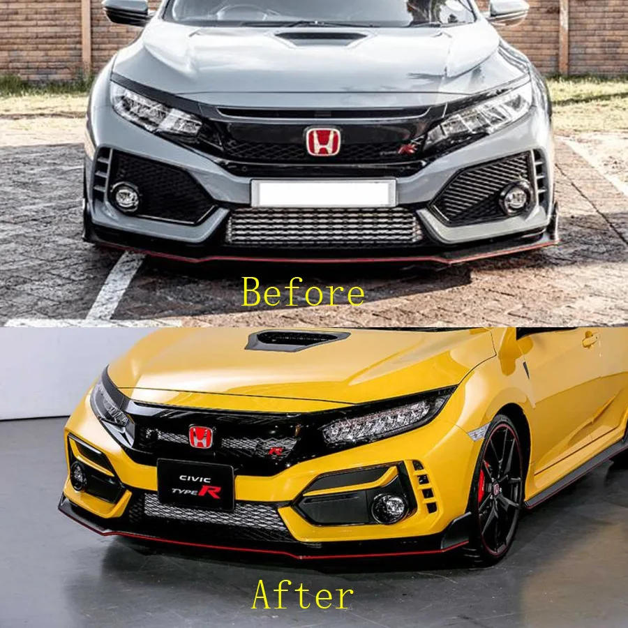 

Suitable For Honda TYPE R Civic FK8 Modification, Front Bar Fog Lampshade Frame, Old And New PP Replacement.