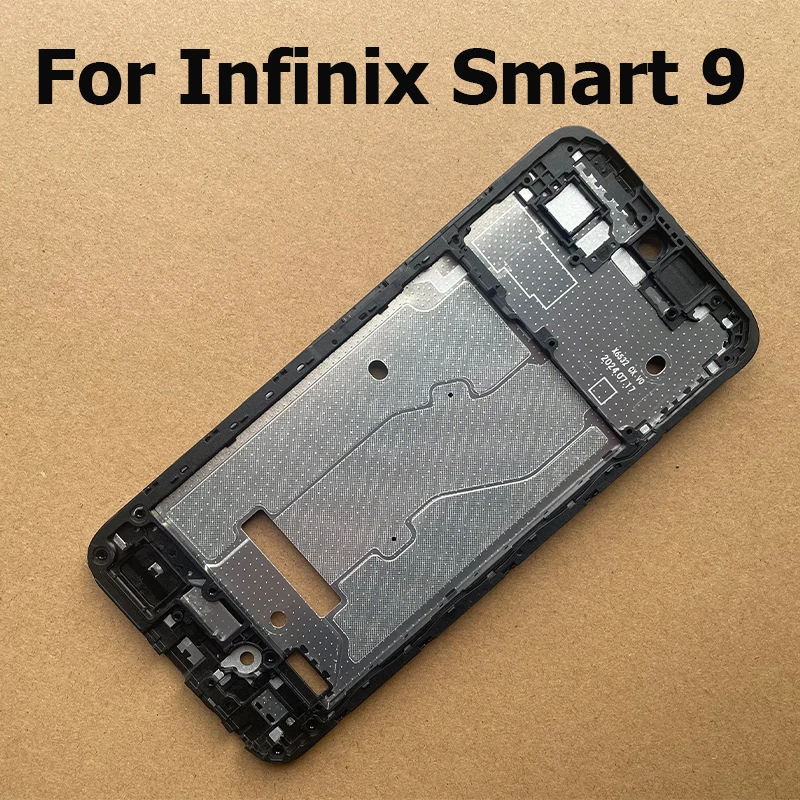 For Infinix Smart 9 X6532 Middle Frame Front LCD Bezel Faceplate Housing Chassis Repair Parts Replacement
