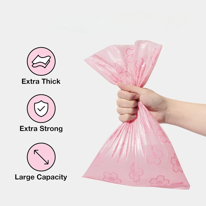 Dog Poop Bag Biodegradable Portable Pet Garbage Bags Cat Litter Cleaning Dispenser Pets Acessorios