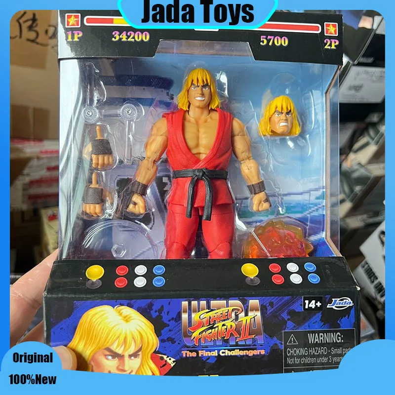 

In Stock Jada Toys Ultra Street Fighter II Ken Action Figure Anime Figure Model Collectible Toy Gift