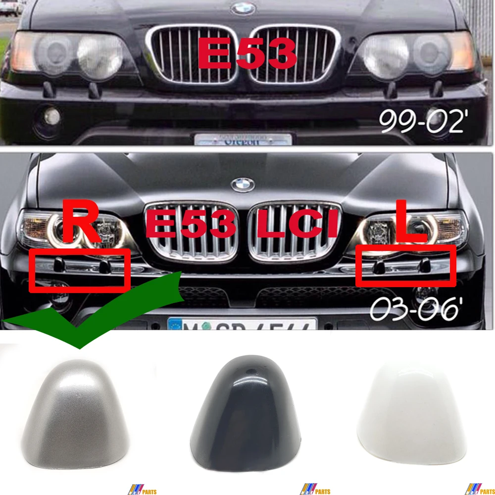 Fit 03-06 Right BMW X5 E53 LCI 3.0d 3.0i 4.4i 4.6is 4.8is SAV Front Headlight Washer COVER